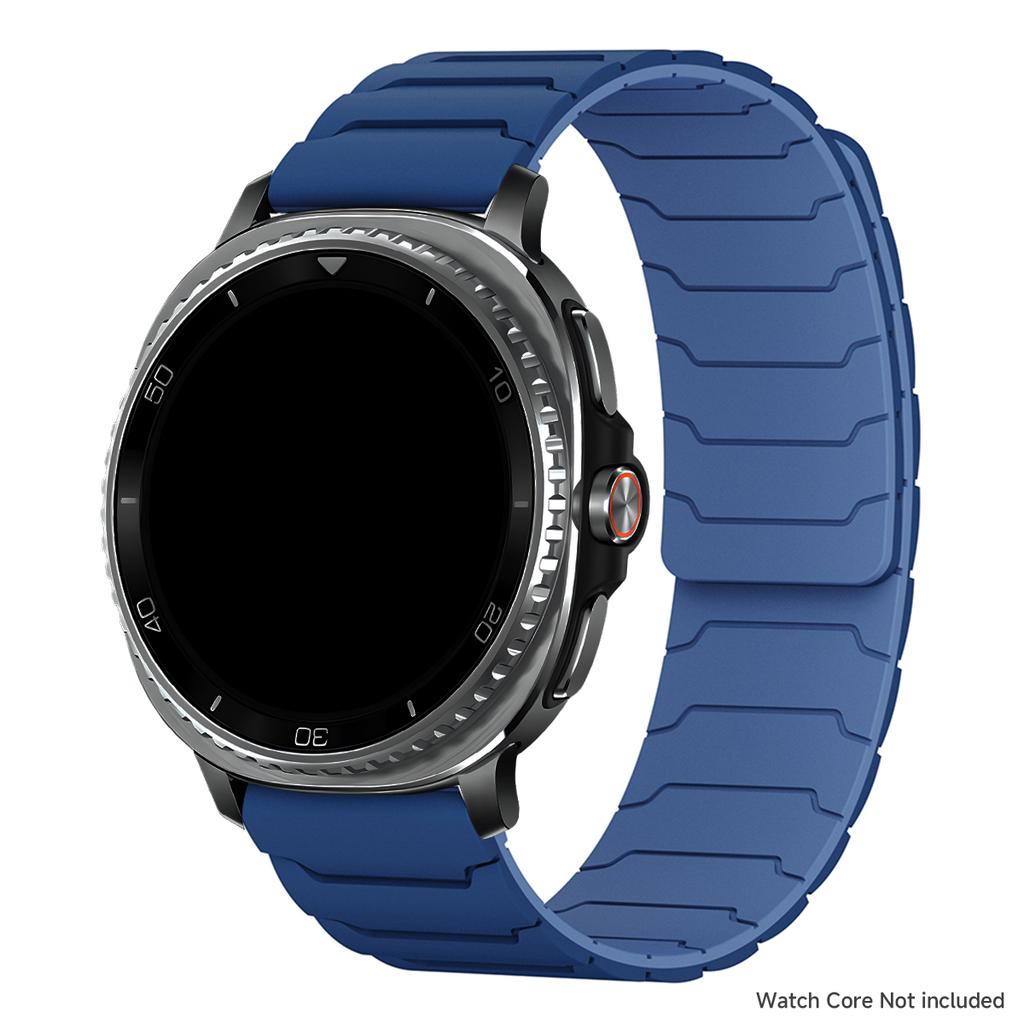 Magnetic Loop Strap for Samsung Galaxy Watch 8/8 Classic Silicone Sport Band for Galaxy Ultra 2025/7 Ultra Two-tone Bracelet