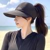 Women Baseball Hat Extended Brim Sun Protection UPF Quick-Dry Adjustable Fit Outdoor Baseball Cap Travel Riding Hat