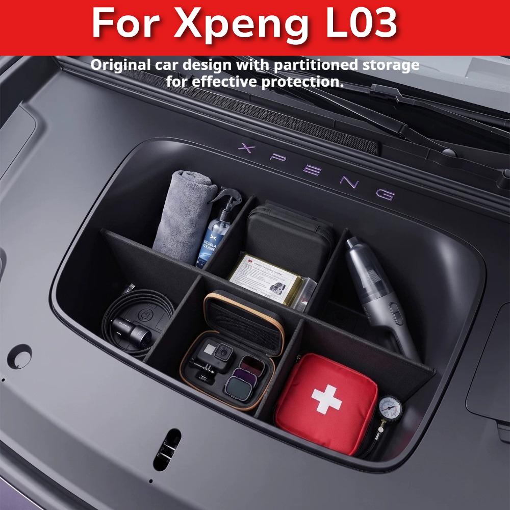 For Xpeng MONA L03 Front Trunk Storage Box Clapboard Layered Storage Panel Car Interior Modification Accessories