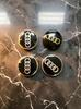 4 pezzi 60mm 61mm 68mm 69mm Tappo Centrale Ruota Flottante Stile Auto Coprimozzi Emblema Per Audi A3 A4 A5 A6 A7 A8 S4 Accessori Auto