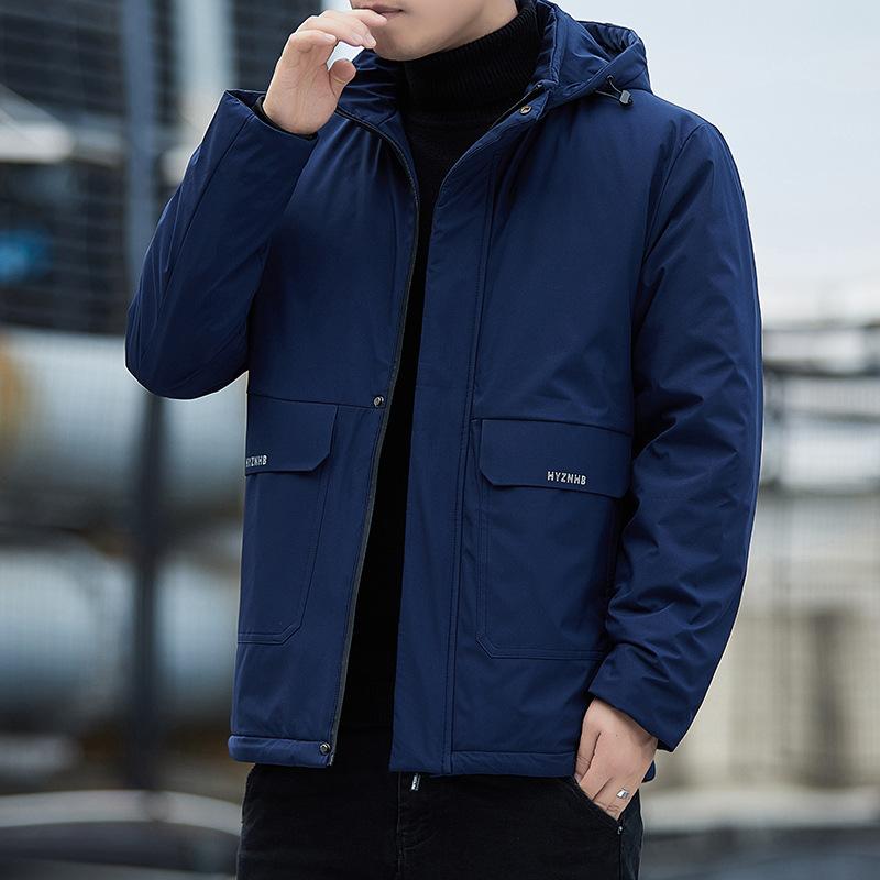 Осенне-зимняя бархатная утолщенная хлопковая куртка с капюшоном — фото 3