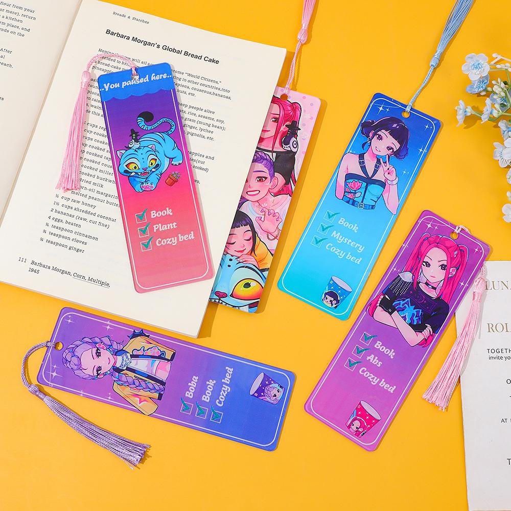 Kpop Dämonenjäger Acryl Lesezeichen Saja Jungs Anime Fans Sammlerstücke Geschenke Geburtstagsgeschenk für Freunde Weihnachtsgeschenk