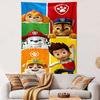 Colorful Cartoon Dog Team Design Tapestry Patterned Tapestry Home Decor, Suitable for Bedroom and Living Room, Gift