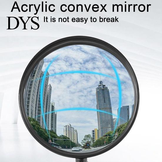 Adjustable Handlebar Mounted Convex Mirror 1/2Pcs Rotatable Bicycle Rearview Unbreakable Universal Easy Fit To Install Accessories