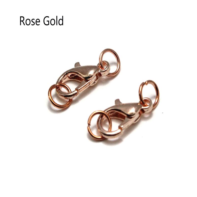 50pcs Silver Plated Alloy Lobster Clasp Hooks and Jump Ring for Necklace Bracelet Chain Connectors DIY Jewelry Findings Supplies