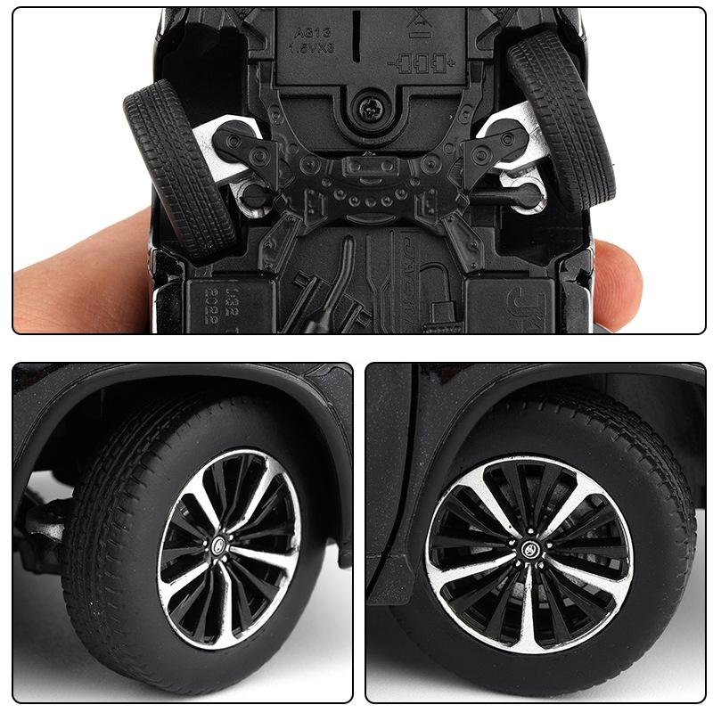 DTEZTU1 1/32 JKM Toyota Highlander XSE AWD HYBRID Diecast Toy Model SUV Sport Car Sound & Light Educational Collection Gift For Kids