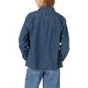 Levis FW23 SilverTab Vintage Kieszeń Guzik Boczny Luźny Ścieg Szpiczasty Kołnierzyk Jeansowa Koszula z Długim Rękawem Koszule Damskie Niebieski A5977-0000