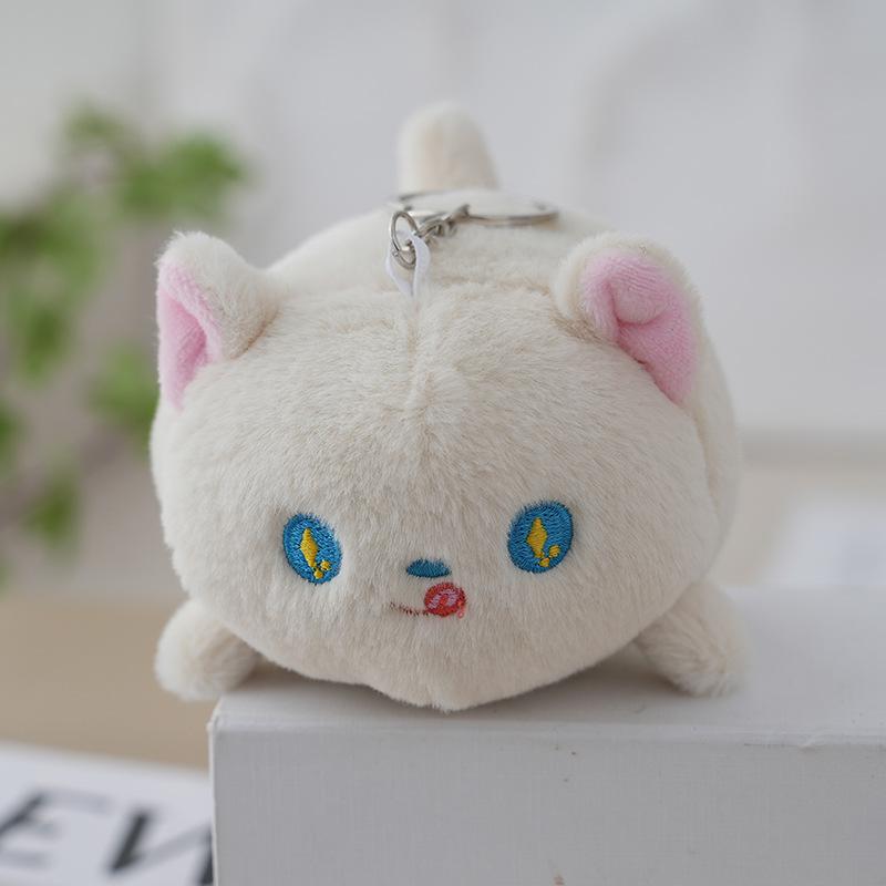 

Игрушка для собаки Плюшевый брелок Мультяшный животный кулон Украшение для рюкзака Мягкая кукла бежевый