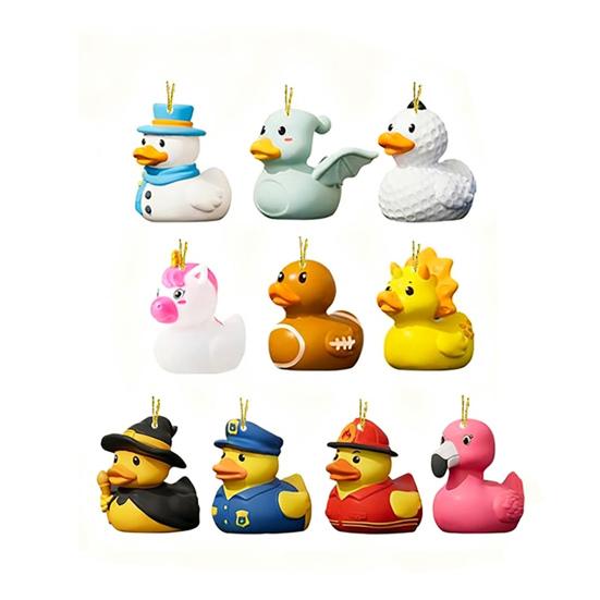 2025 Duck Advent Calendar 24 Days Acrylic Ornaments Christmas Countdown Box
