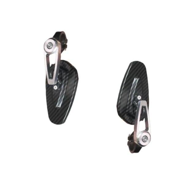 Carbon Pattern Motorcycle Side Rearview Mirrors  CNC Aluminum 7/8'' 22mm Handle Bar Motocross Side Rear View Mirror Anti-glare