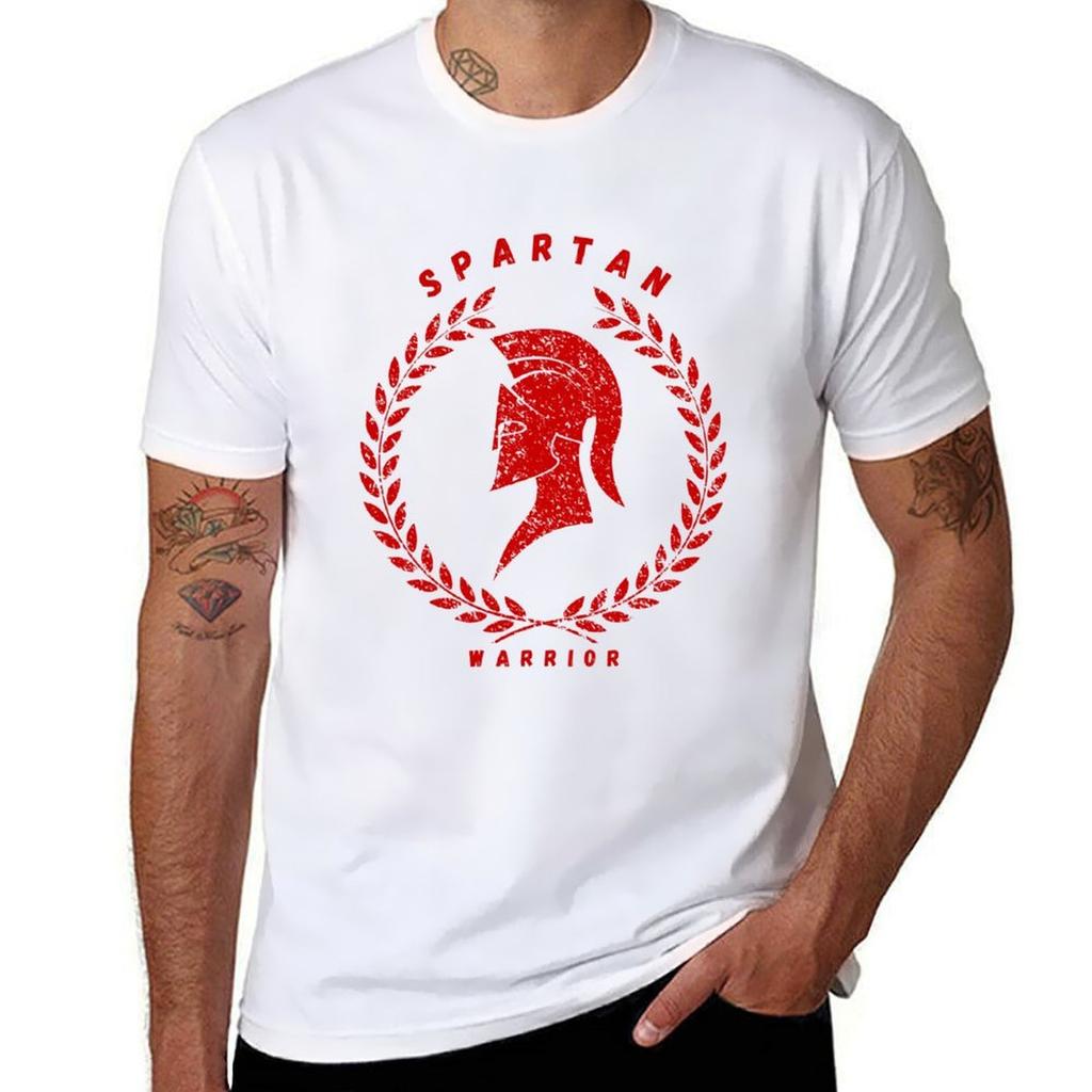 Spartan Warrior Tshirt Large Size Casual Short Sleeve Top