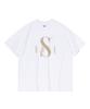 SEOUL APPAREL Modified Logo Short Sleeve T-Shirt (White)