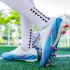 Unisex Football Boots Men's High -top Elastic Socks Mouth Leather Art Lawn Long Nail Football Shoes Children Big Size Football Boots