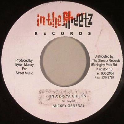 Disque 7 pouces MIKEY GENERAL - In A Dis Ya Gideon NONE In The Streetz 2009 Jamaïque Reggae, Ska & Dub Occasion