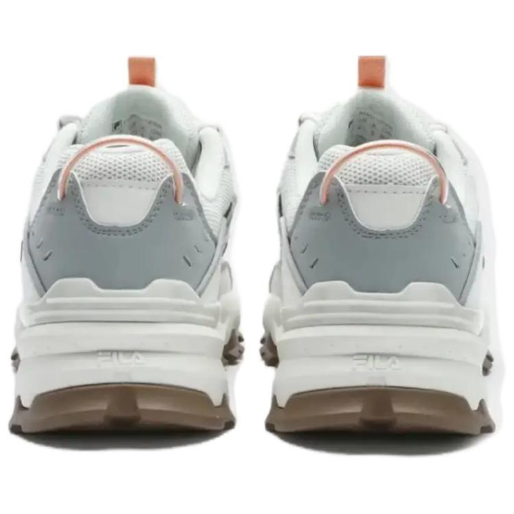 FILA Trek Abrasion Resistant Breathable Lightweight Height Increasing Low top Chunky Sneakers Men's White F12M422115FWW
