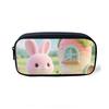 Rabbit Elementary School Children's Pencil Bag Simple Stationery Bags Pencil Bag Printed Storage Bags Wallet Printed