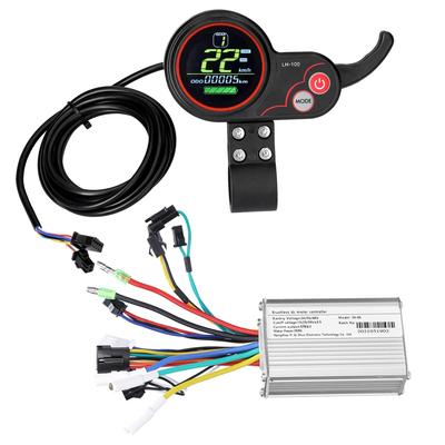 Motor Brushless Controller with Rainproof LCD Display Control Panel 24V 48V 350W Brushless Motor Controller Kit for