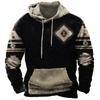 Men S Casual Street Style 3d Digital Print Hooded Sweatshirt