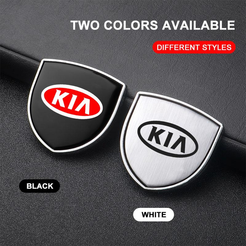 1Pcs Metal Auto Door Shield Emblem Car Body Badge 3D Sticker For KIA Sportage Ceed Rio 3 4 k2 k3 k4 k5 k6 K7 K8 Picanto Sorento Optima