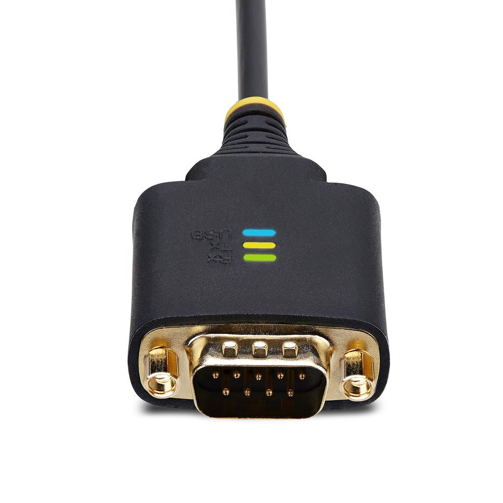 USB To RS232C Serial Conversion Cable Straight USB Connection 61cm 2 Ports 9 Pin Male To Male FTDI FT232R COM Number Retention Function Removable