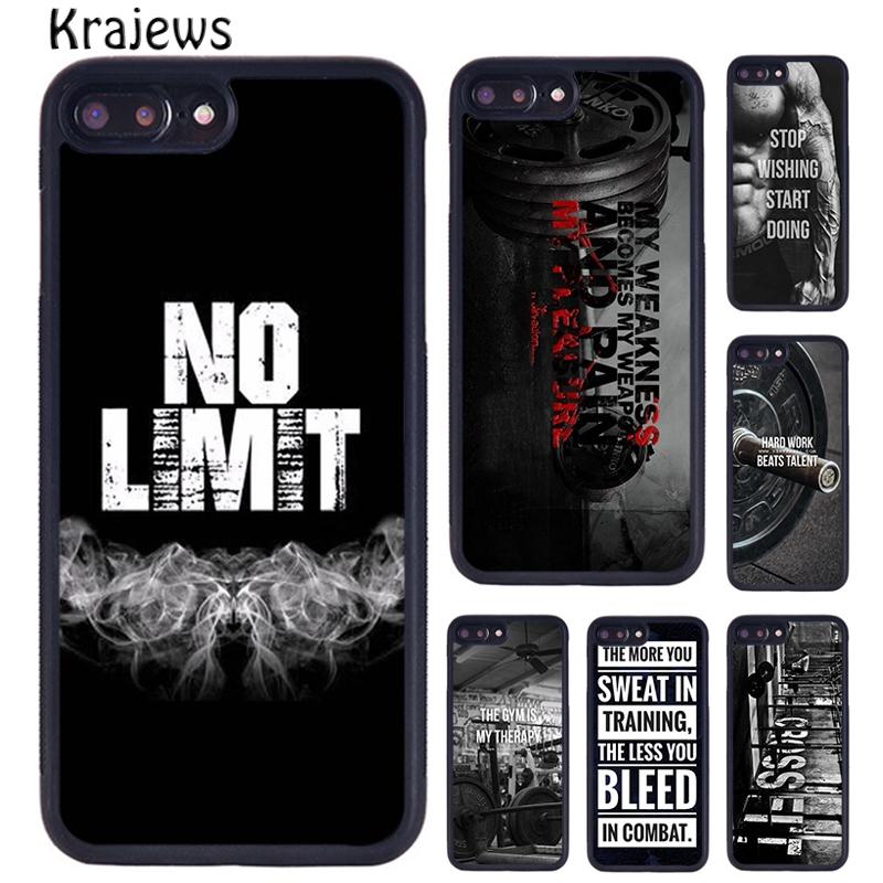Training Workout Gym Crossfit Quote Phone Case For iPhone 17 Air 16 15 14 Plus 12 13 Pro Max Coque