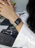 New Women'S Watch, Vintage Style, Square Shape, High-End Feel, Fashionable And Simple Design, Large Dial, Stainless Steel Strap.
