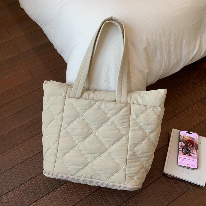 

Универсальная сумка-тоут на плечо с узором аргайл - Высококлассная сумка в стиле кэжуал для женщин