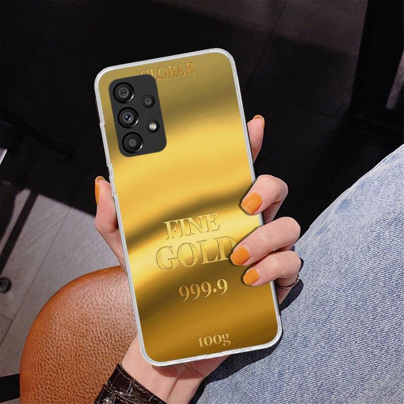 Fine Gold Pattern Printing Phnoe Case for Samsung Galaxy A17 A37 A57 A16 A26 A36 A56 A15 A14 A13 A55 A54 A53 A35 A34 A33 A25 A24