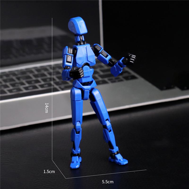 13 bewegliche Actionfiguren mit Gelenken, Gestaltwandler-Roboter, 3D-gedruckte Schaufensterpuppe, Charakter zum Zusammenbauen, Spielzeug für Eltern und Kinder, Spiel, Geschenke für Kinder, Druckentlastungsspielzeug