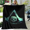 3D Mode Spellen A-Assassin’Creed Deken, Flanellen Plaid voor Bed Bank Picknick Kantoor Wandelen Vrije Tijd Dutje Verjaardagscadeau