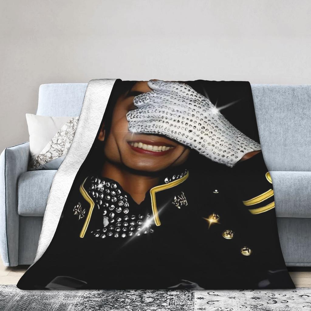 Пледы Майкла Джексона MJ Флисовые Летние   Дышащий Теплый Плед Для Кровати Офиса Постельное Белье Пледы