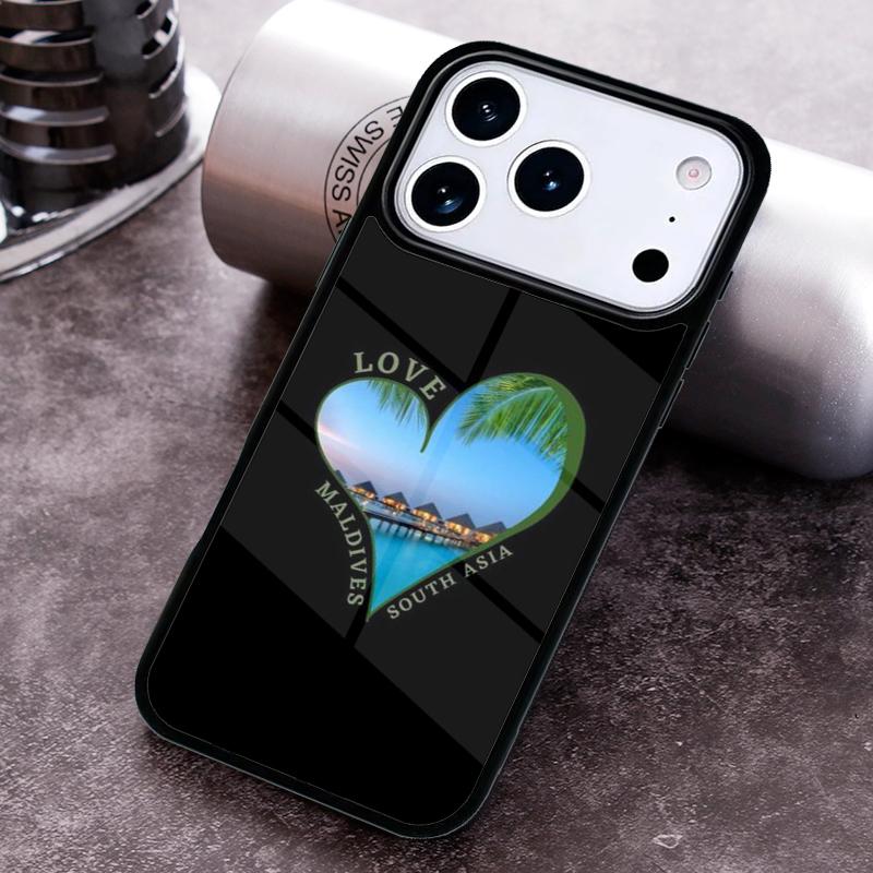 Maldives Passport Phone Case for iPhone 17 16 15 Pro Max Air 14 13 12 11 Plus Shockproof Capa Cover