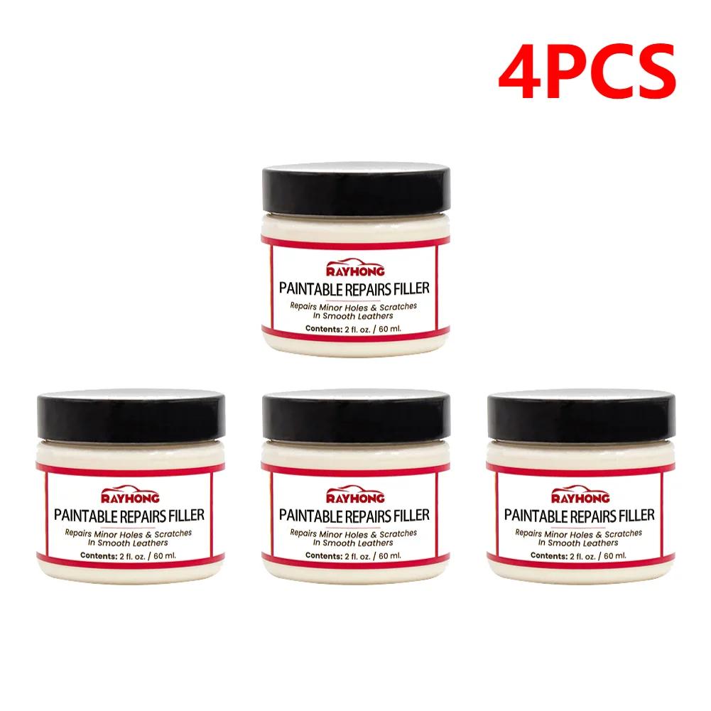 Pasta Riempitiva per Pelle 60ml Composto Riempitivo Riparatore per Pelle Vera Crema Ripristinante per Pelle Riempitivo per Strappi Fessure Ustioni Buchi