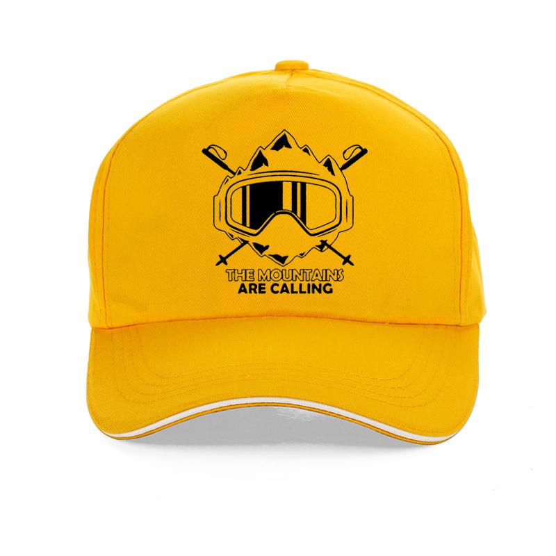 The Mountains Are Calling Ski Snowboard Baseball Cap Adjustable Dad Hat For Outdoor Men Womencool Unisex