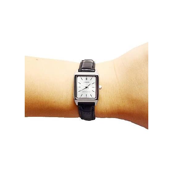 CASIO Casio STANDARD Cheap Casio Watch Ladies Simple Square Business Casual Leather Brown LTP-V007L-7E2 [Parallel Import]