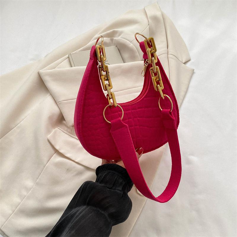 Stylish Crescent Shoulder Bag For Women 2023 Fall Trendy Casual Street Fashion