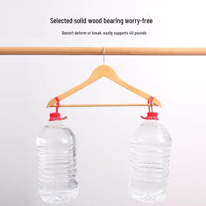 HAIYASEN Wooden Hangers 5-Pack