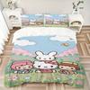 Hello Kitty Garden Print 3Pcs Bedding Setduvet Cover With 2 Bedropillowcase Home Birthday Gift