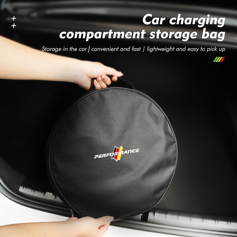 For BMW Car Waterproof Bag Charger Case Charging Cable Storage Bag E30 E34 E36 E39 E46 E52 E53 E60 E61 E62 E70 E71 E83
