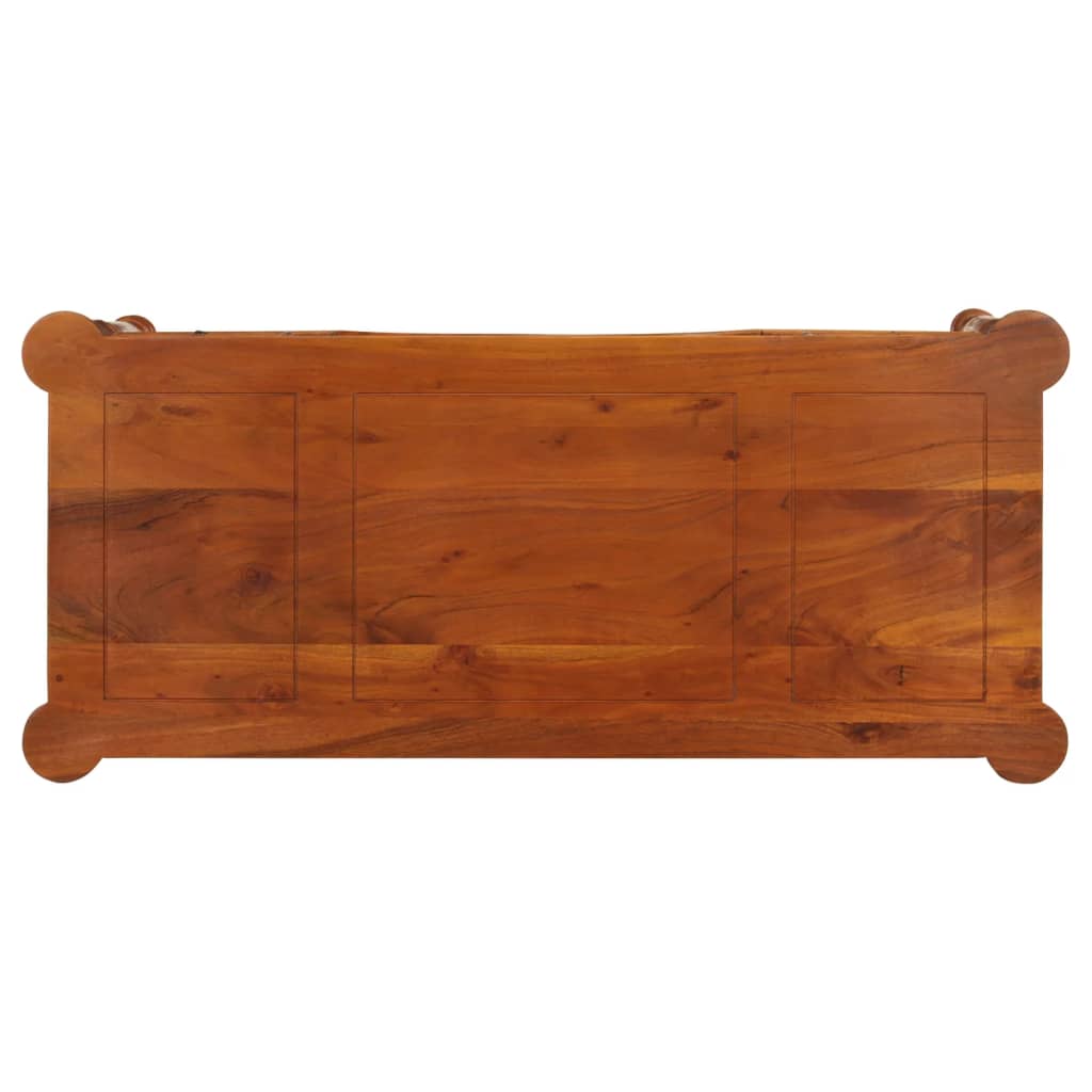 Writing Desk with Drawers 110 X 50 X 76 Cm Solid Acacia Wood