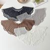 Korean Style Hollow Out Lace Fake Collar Solid Color Decorative Neck Shoulder Cover Ladies Summer Thin Casual Shawl