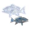 Soft Silicone Mold for DIY Craft Wall Hanging Decorations Embossed Fish Shaped Design Crystal Epoxy Resin Casting Mould