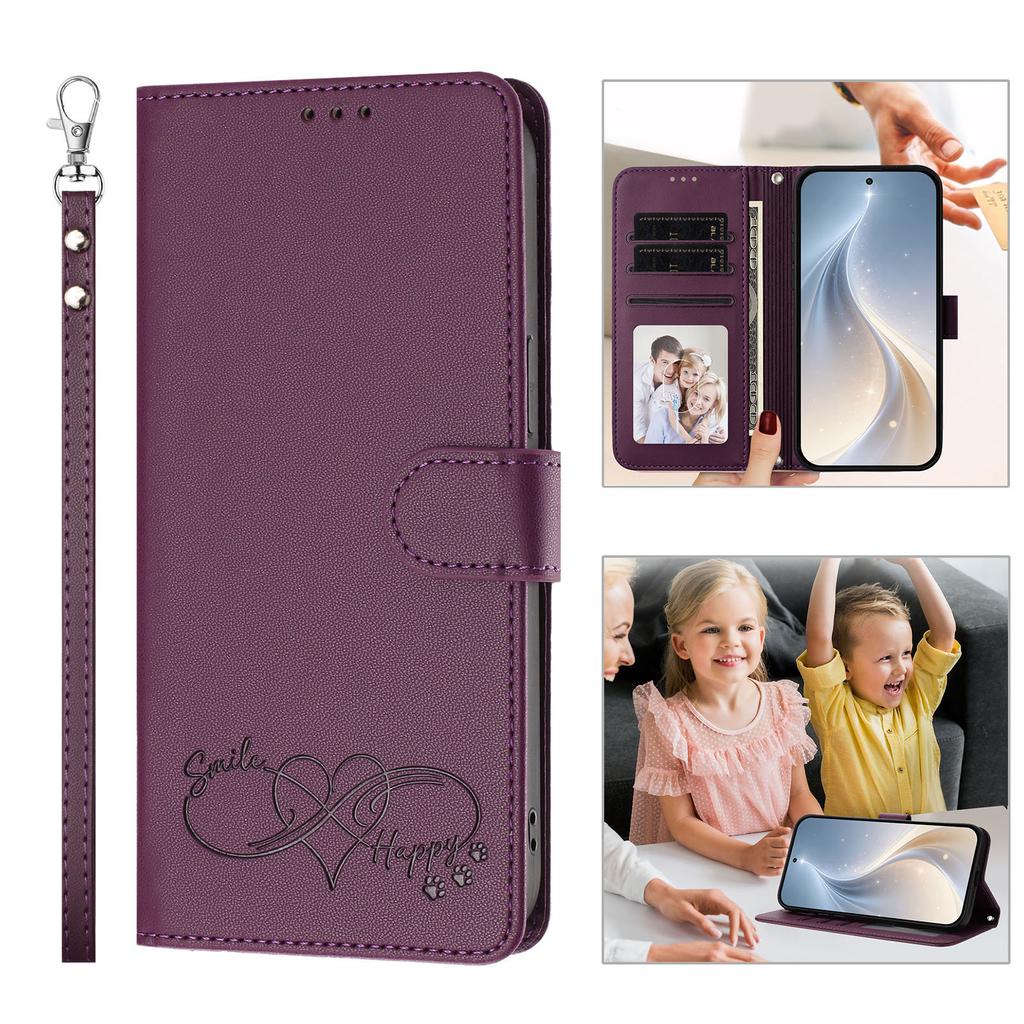Applicable INFINIX HOT 70 4G Leather Case Happy Embossed GT 50 PRO 5G Flip Card Wallet
