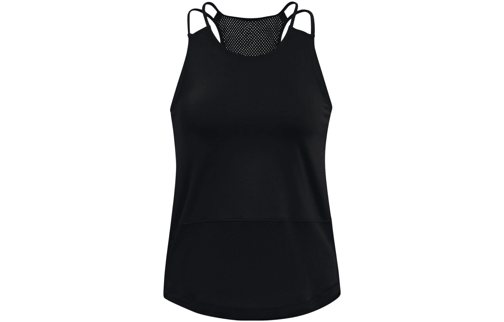 Under Armour Breathelux Sleeveless Sports Shirts Women s Black Racerback 1370868-001 XL