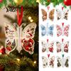Kerstboom Hangende Ornamenten Vlinder Contant Geld Cadeau Ornament, Geldhouder Decoratie met Acryl Feestelijke Print, Hanger voor Verrassingscadeau, Feestdagen