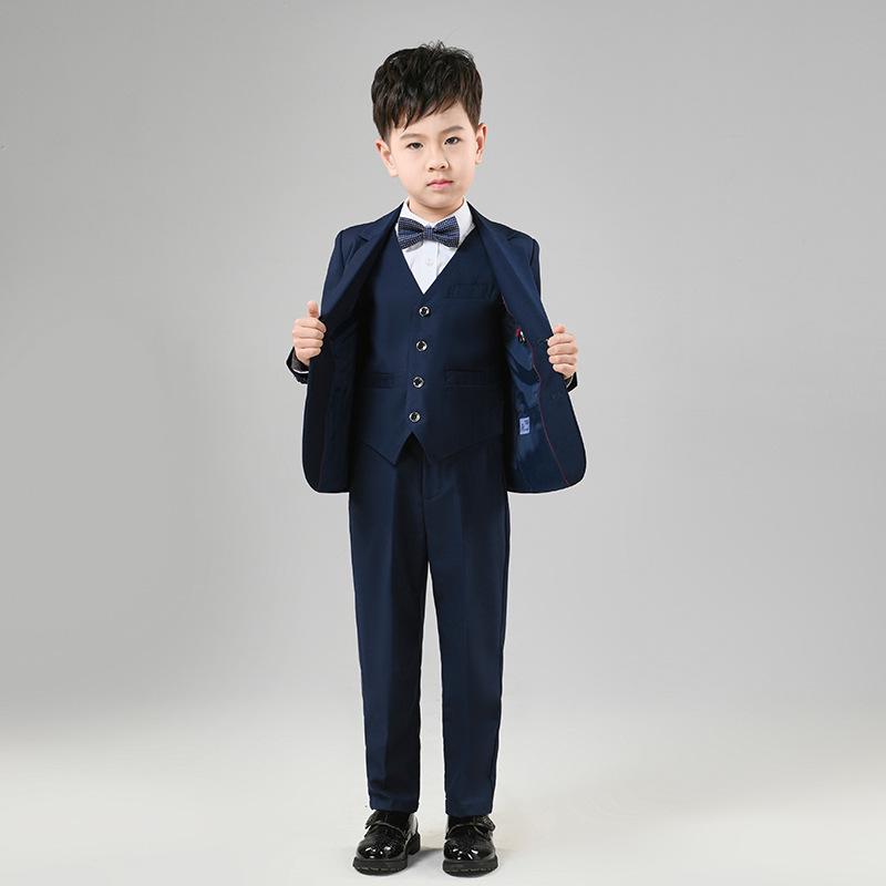 Boys' Formal British-Style Suit for Ages 4-12 - Ideal for Flower Boy and Piano Performances