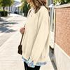 Women's Casual Printed Long Sleeve Oversized Two Piece Look Sweatshirt for Everyday Wear