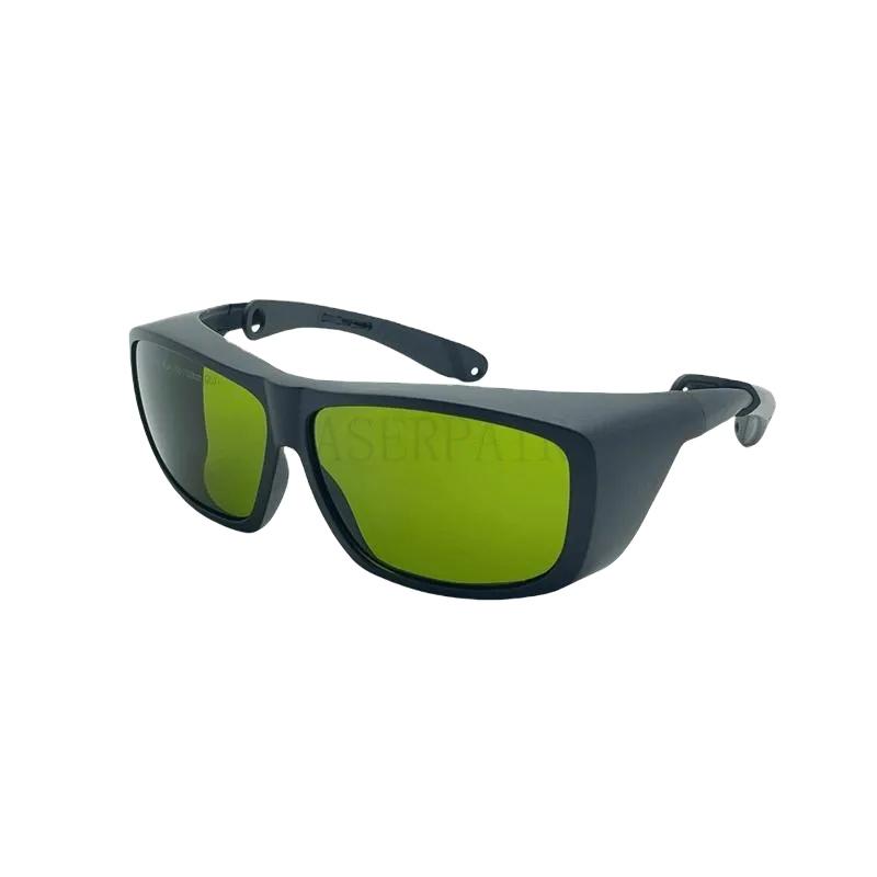 CE EN207 Certified Alexandrite Diodes & NDYAG Laser Safety Glasses 755/808/980/1064nm Infrared Light Eye Protection Goggles (Green,safety glasses)