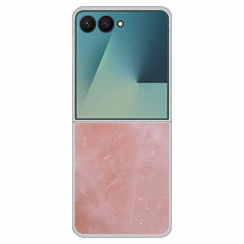 Marble Case For Samsung Z Flip7 Transparent Hard PC Plastic Cover Shockproof Coque for Samsung Galaxy Z Flip 7 5G Funda Zflip7