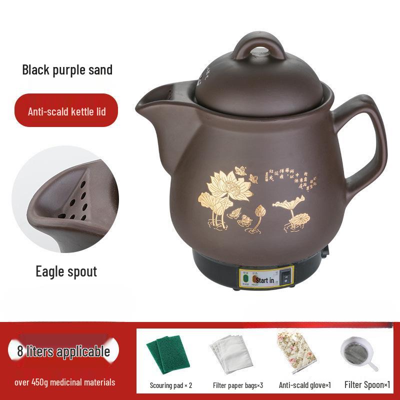 Vollautomatischer elektrischer Dekoktionstopf - Keramik-Kasserolle für traditionelle chinesische Medizin